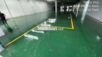 CHO THUÊ KHO XƯỞNG ĐẸP ĐÃ TRẢI NỀN EPOXY