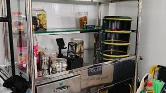 Tủ kính bán cà phê bánh mì dài 1m2 rộng 60cm 
