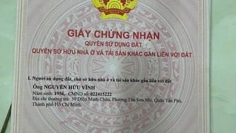 Bán nhà mặt tiền 1B Sơn Kỳ, phường Sơn Kỳ, ngay Aeon, 4x10m