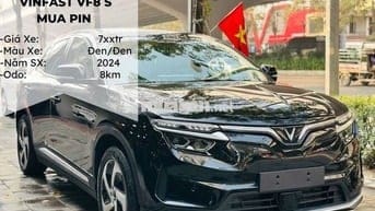 VinFast VF8 S Đen, sản xuất 2024, 8km