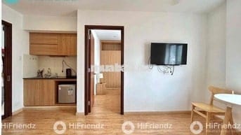 Căn hộ 1 phòng ngủ có ban công cửa sổ ngay gần công viên Bình Phú