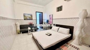 Căn hộ full nội thất 1PN tách bếp rộng 35m2 có trang bị máy chiếu