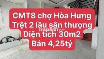 Chợ Hòa Hưng chủ ở lâu đởi bán gấp