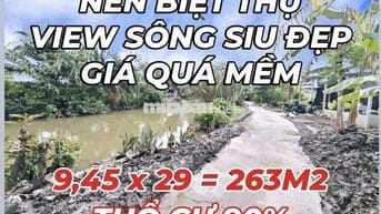 NỀN BIỆT THỰ VIEW SÔNG SIU ĐẸP KV BÌNH THỦY