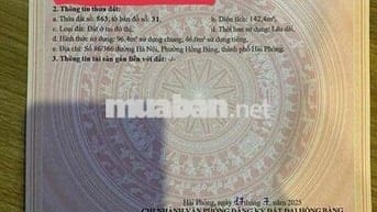 🌿 BÁN LÔ ĐẤT TRUNG TÂM HỒNG BÀNG - HẢI PHÒNG 🌿 TĐC Kiến Thiết