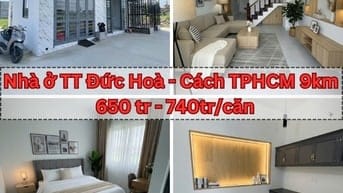 NHÀ Ở THỊ TRẤN ĐỨC HÒA | MỚI HOÀN THIỆN |  | 650Tr