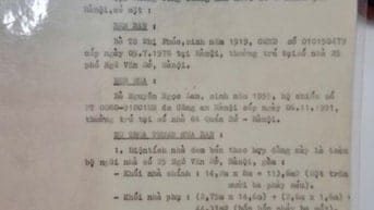 Bán nhà quận Hoàn Kiếm, phường Cửa Nam, thành phố Hà Nội