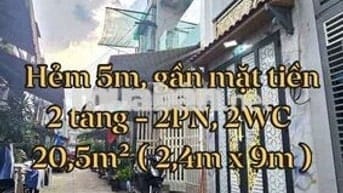 Bán nhà Bình Tân, Hẻm 5m Đs 12 ngay Tân Kỳ Tân Quý, Aeon Mall - 350