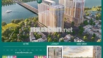 Độc quyền căn 1BR+ view sông tầng 19 giá góc cdt