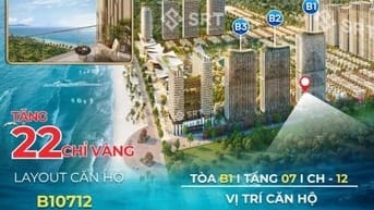 Căn hộ 1 Phòng Ngủ tòa B1 dự án Blanca City