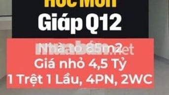 Bán nhà Xuân Thới Đông, HÓC MÔN – BTCT 2 tầng, 4PN, sân ô tô – 4.5 tỷ