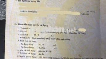 Bán nhà đất mặt đường Kim Ngưu, Hai Bà Trưng, Hà Nội