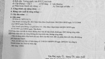 Nhà MT Lý Thánh Tông , DT 110m2 ( 4,2m*26m ) , DTS : 265m . Giá 13T TL