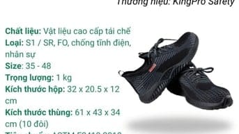 Giày Bảo Hộ KingPro ECOLINA – Làm chủ từng bước vững vàng mọi địa hình