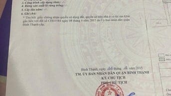  Nhà hẻm ba gác , Bạch Đằng , Phường 15 Quận Bình Thạnh  Giá: 3.4 Tỷ