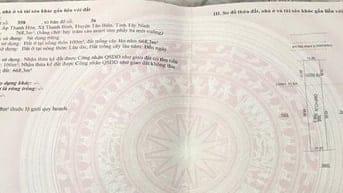 Bán đất mặt tiền, 11x70m, thổ cư 100m2, sổ đỏ đầy đủ