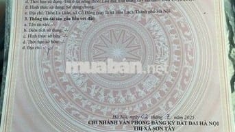 Bán mảnh đất 207m2 ngay gần ngã tư Lục Quân - Hoà Lạc