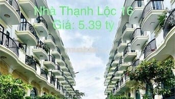 Nhả Thạnh Lộc 16 ngang 4,2 x14 xây 4 lầu, 5.39 tỷ