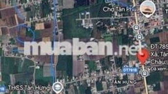 Đất ONT 869m2 Ấp Tân Tây Xã Tân Hưng Huyện Tân Châu Tây Ninh