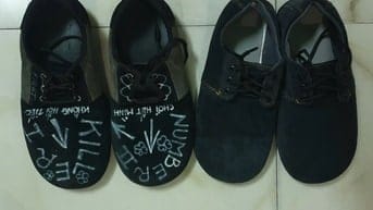 Giày đá cầu lưới hình mỏ vịt còn mới 99%