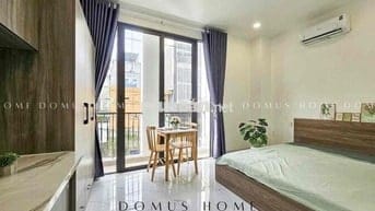 cho thuê căn họp studio giá rẻ ban công - full nội thất gần Tôn Đản