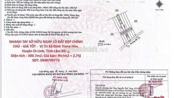 LÔ ĐẤT ĐẸP CHÍNH CHỦ - GIÁ TỐT -  Vị Trí Huyện Di Linh, Tỉnh Lâm Đồng