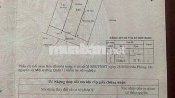 Bán Đất hẻm xe hơi– Gần sân Bay– 87m2 - chỉ 4.8 tỷ – Trường Chinh,Q12