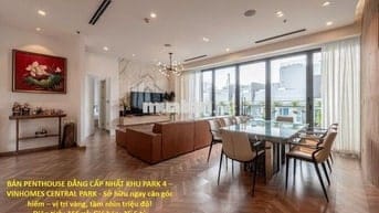 BÁN PENTHOUSE ĐẲNG CẤP NHẤT KHU PARK 4 – VINHOMES CENTRAL PARK