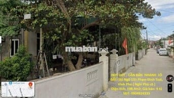 BÁN NHANH LÔ ĐẤT TẠI Phạm Đình Toái,Xã Nghi Phú,Thành phố Vinh,Nghệ An