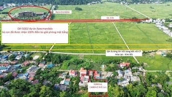 View đẹp mê mẩn 1000m ngay khu du lịch Suối khoáng thị trấn Bo Kim Bôi