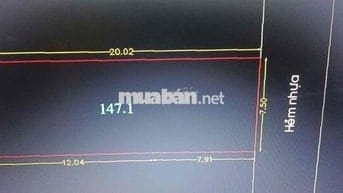 Bán lô đất ngang 7.5m hẻm xe hơi 6m