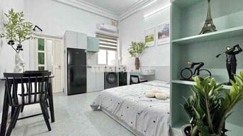 🦕CĂN HỘ STUDIO, MÁY GIẶT RIÊNG, DECOR CHILL - NGAY HỒNG LẠC, ÂU CƠ.