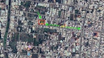 Bán lô đất 2 mặt tiền DT 1321m2 full thổ cư, kdc hiện hữu thông thoáng