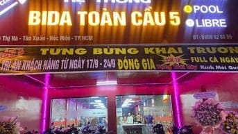 Sang quán Bida thiết kế sang sạch xịn khu đắc địa