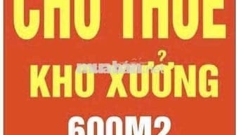 Cho thuê xưởng (600m2, điện 3Fa), đường xe Cont, gần KCN Amata.