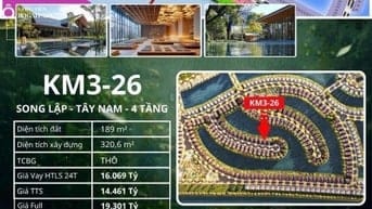 Biệt thự song lập KM3-26 PK Komorebi Vinhomes Vũ Yên Hải Phòng