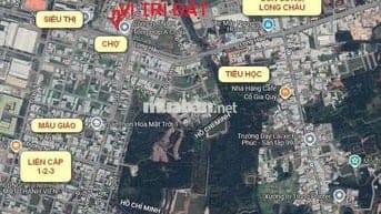 Bán nền đất 100m2 ngay chợ Long Hậu, sổ riêng, xây tự dựng tự do.