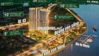 CĂN HỘ VIEW SÔNG SÀI GÒN MẶT TIỀN QL13 BÀN GIAO NT CAO CẤP