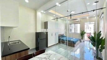 CHO THUÊ CĂN HỘ 1 PHÒNG NGỦ BALCON MÁY RIÊNG NGAY CHỢ BÀ CHIỂU