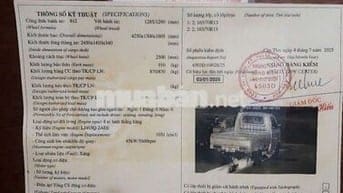 2017 - 100000 km xe tải nhỏ dongben