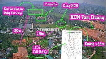 7xxtr Full thổ cư cách KCN Tam Dương 150m giá F0 cân tất cả xung quanh