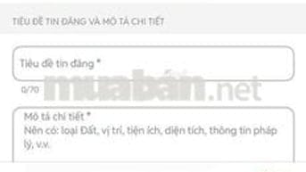 ĐẤT THỔ CƯ CHÍNH CHỦ CẦN BÁN GẤP