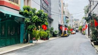 Giá rẻ, 165m2( 11 x 15m ) hẻm 8m Nguyễn Thái Bình khu K300 - 4 Tầng 