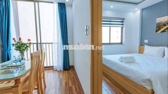 CHO THUÊ CĂN HỘ 1 PHÒNG NGỦ CÓ BAN CÔNG FULL NỘI THẤT KHU AN THƯỢNG