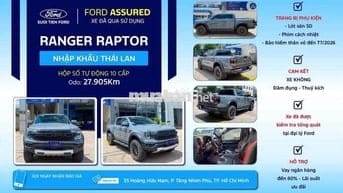 Ford Ranger 2023 Raptor 2.0L 4x4 AT - 27905 km