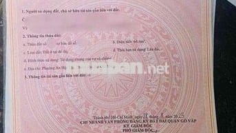 Bán Đất Sát Chợ Phạm Văn Bạch, Hẻm 8m, 4m x 20m, Nhỉnh 8 Tỷ 5