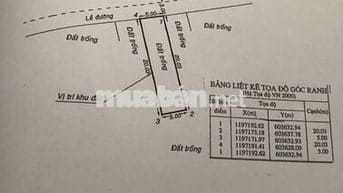 Bán đất hẻm 9m Bình Lợi, DT: 5x20m. Hẻm thông.