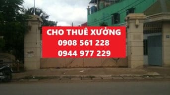 Nhà xưởng cho thuê xâ bà điểm huyện hoc môn dt: 2200m giá 120tr