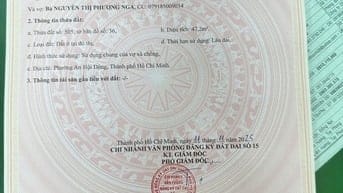 Bán Lô Đất Hẻm Xe Hơi 120/4/3 Đường Số 4, Phường 16, Quận Gò Vấp (cũ)