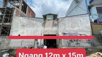 ĐẤT NHÀ XƯỞNG NGANG ĐẸP 12M GẦN CHỢ ĐẦU MỐI HÓC MÔN ĐƯỜNG XE TẢI CHÁNH